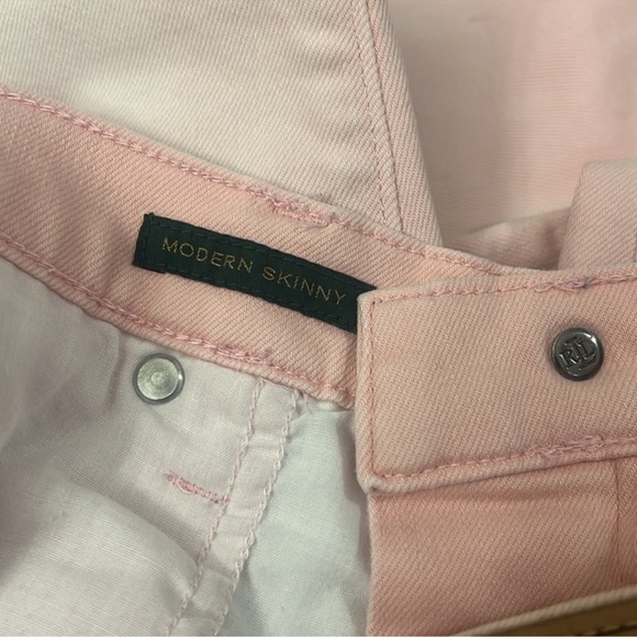 Lauren Jeans Co Ralph Lauren modern skinny jeans women’s size 6 ombré pink peach - Picture 7 of 7